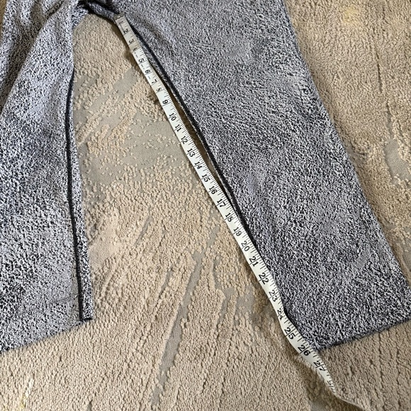 Lululemon Jet Pants  7/8 Length pull on black white speckled Luxtreme 10 - Picture 4 of 11